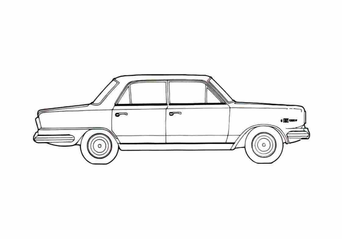 Blueprint IKA Renault Torino 300 Sedan 1971 A4 Photo Print
