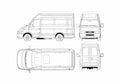 Blueprint Iveco Daily 35S14 Van 2000 A4 Photo Print
