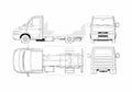 Blueprint Iveco Daily 45C14 Cab Chassis Truck 2000 A4 Photo Print