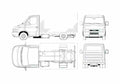 Blueprint Iveco Daily 50C14 Cab Chassis Truck 2000 A4 Photo Print