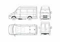 Blueprint Iveco Daily 50C17 Van 2000 A4 Photo Print