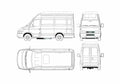Blueprint Iveco Daily 65C17 Van 2000 A4 Photo Print