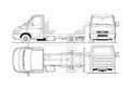 Blueprint Iveco Daily Cabinati Truck 2008 A4 Photo Print