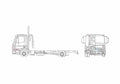 Blueprint Iveco ML100 E21 Truck A4 Photo Print