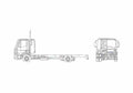 Blueprint Iveco ML120 E24 Truck A4 Photo Print