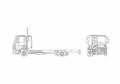 Blueprint Iveco ML160 E28 Truck A4 Photo Print