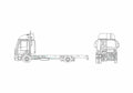 Blueprint Iveco ML180 E28 Truck A4 Photo Print