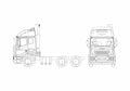Blueprint Iveco Stralis AT10 6x4 Bus 2002 A4 Photo Print