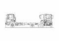 Blueprint Iveco Trakker E5 Truck 2009 A4 Photo Print