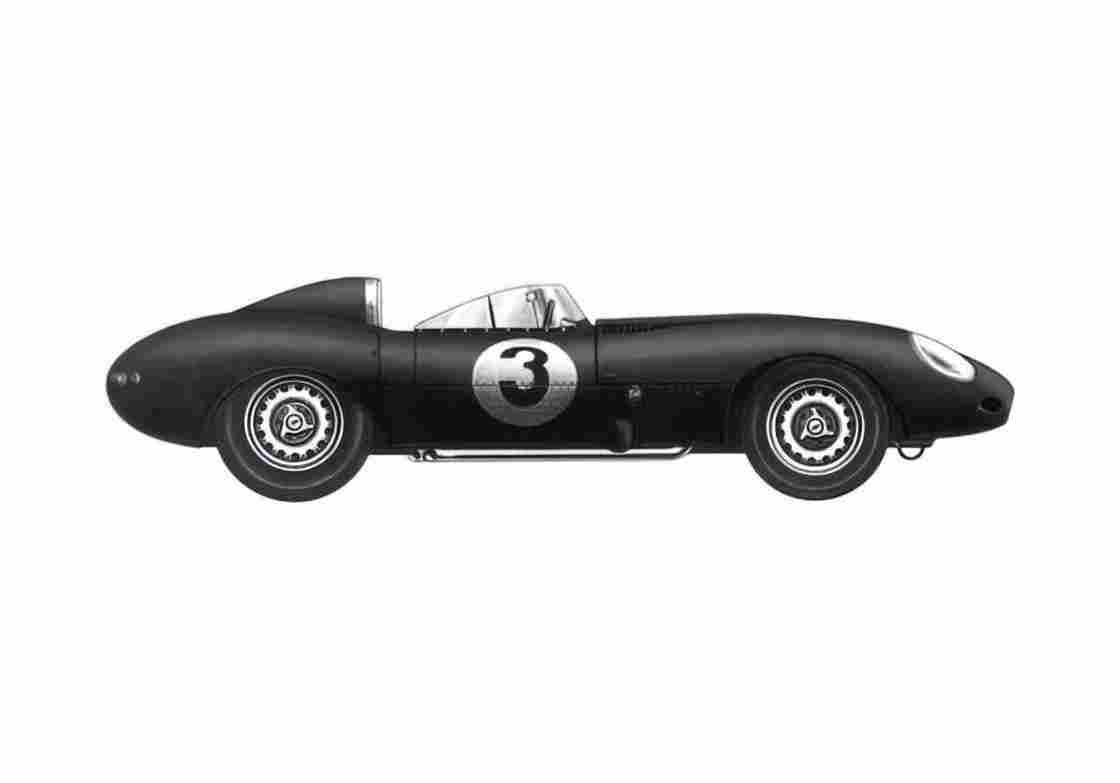 Blueprint Jaguar D Type Le Mans OW 1955 A4 Photo Print