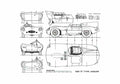 Blueprint Jaguar D Type OW 1955 A4 Photo Print