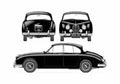 Blueprint Jaguar Mk II 34 Sedan 1960 A4 Photo Print