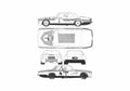 Blueprint Jaguar XJ12C Coupe 1976 A4 Photo Print