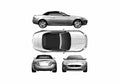 Blueprint Jaguar XK Convertible Cabriolet 2006 A4 Photo Print