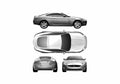 Blueprint Jaguar XK Coupe 2006 A4 Photo Print