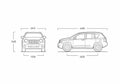 Blueprint Jeep Compass SUV 2007 A4 Photo Print
