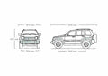 Blueprint Jeep Liberty SUV 2002 A4 Photo Print