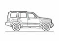 Blueprint Jeep Liberty SUV 2010 A4 Photo Print