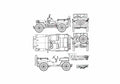 Blueprint Jeep MB 08 01 A4 Photo Print