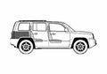 Blueprint Jeep Patriot 20 CRD Sport SUV 2007 A4 Photo Print