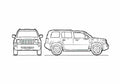 Blueprint Jeep Patriot SUV 2007 A4 Photo Print