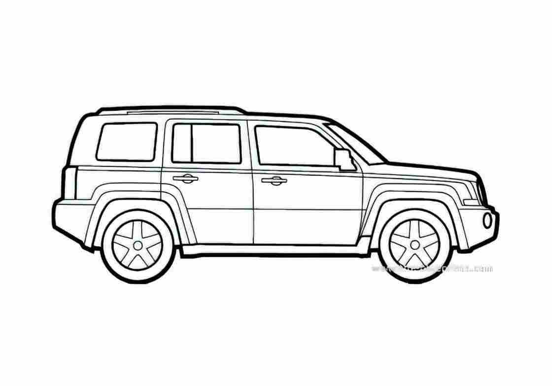 Blueprint Jeep Patriot SUV 2010 A4 Photo Print