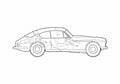 Blueprint Jensen 01 Coupe 1966 A4 Photo Print