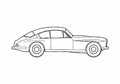 Blueprint Jensen 541S Coupe 1960 A4 Photo Print