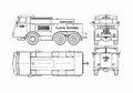 Blueprint Kaelble schwerlastschlepper Truck 1937 A4 Photo Print
