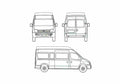 Blueprint LDV Maxus Van 2006 A4 Photo Print