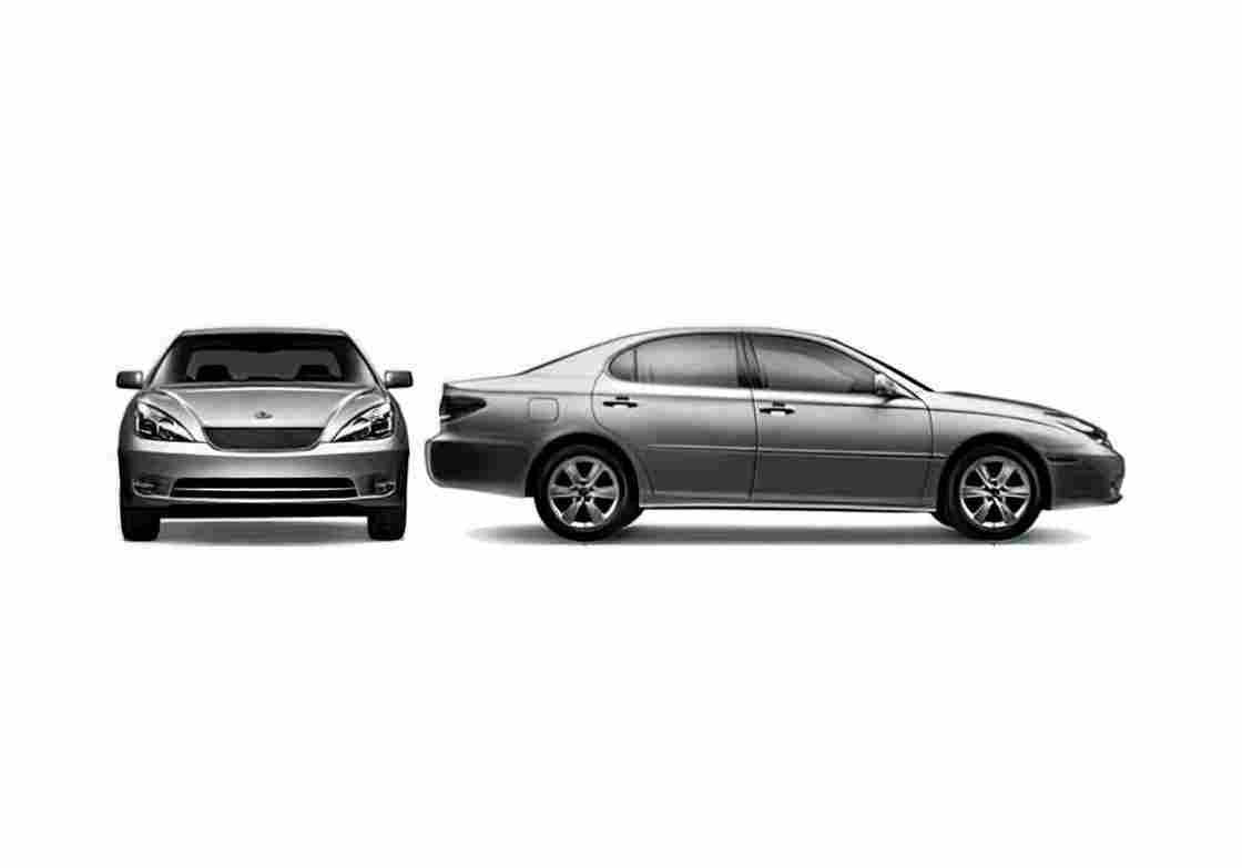 Blueprint Lexus ES Sedan 2005 A4 Photo Print