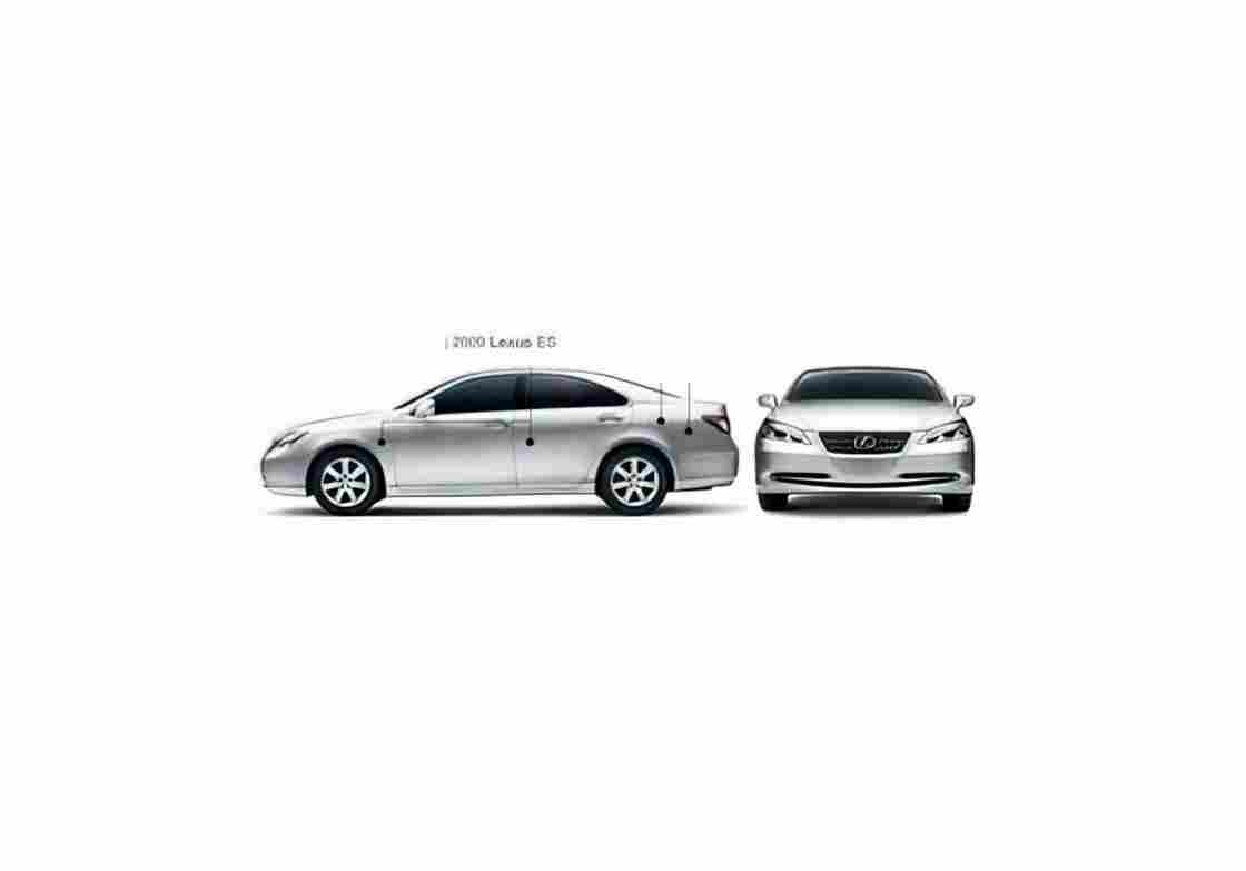 Blueprint Lexus ES Sedan 2009 01 A4 Photo Print