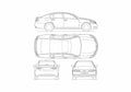 Blueprint Lexus GS Sedan 2007 A4 Photo Print
