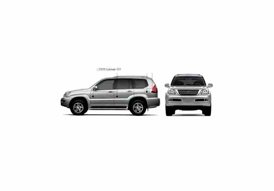 Blueprint Lexus GX SUV 2009 01 A4 Photo Print