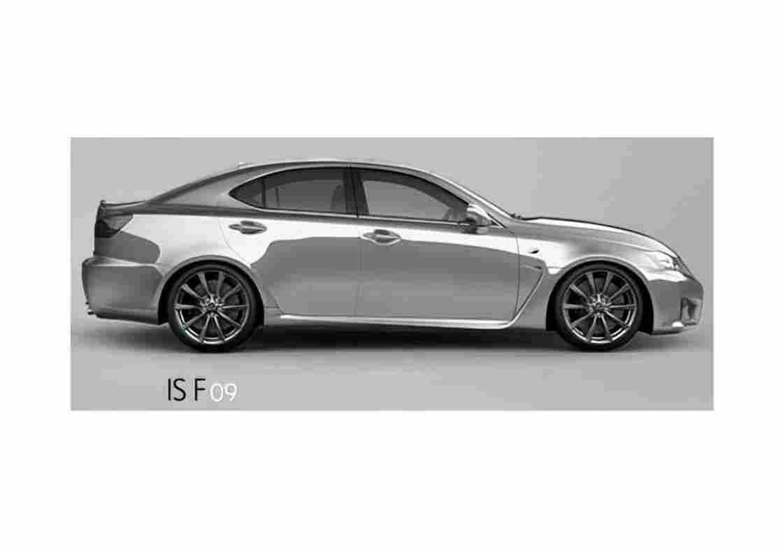 Blueprint Lexus IS F Sedan 2009 A4 Photo Print