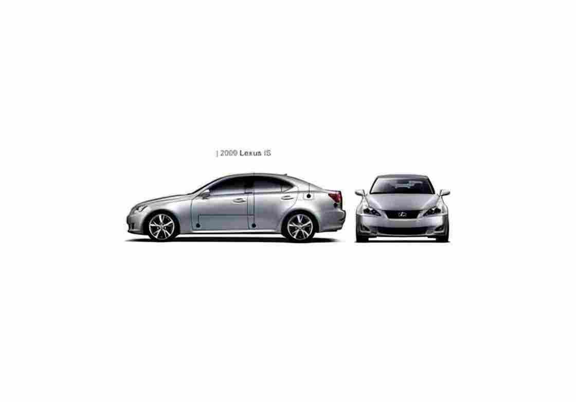 Blueprint Lexus IS Sedan 2009 01 A4 Photo Print
