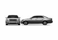 Blueprint Lexus LS Sedan 2005 A4 Photo Print