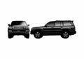 Blueprint Lexus LX SUV 2005 A4 Photo Print