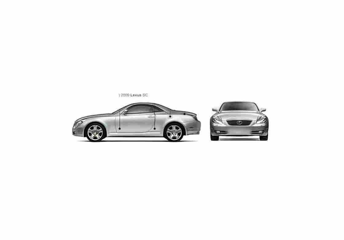 Blueprint Lexus SC Convertible Coupe 2009 01 A4 Photo Print