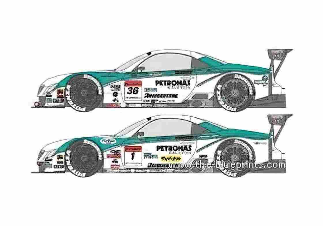 Blueprint Lexus SC Petronas Coupe 2010 A4 Photo Print