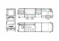 Blueprint Leyland Motors 300 Rosenbauer Fire Truck 1985 A4 Photo Print