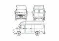 Blueprint Leyland Motors DAF 3.5 t Hi Loader Van A4 Photo Print