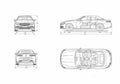 Blueprint MERCEDES BENZ E Class Cabriolet A238) 2017 1 01 01 A4 Photo Print