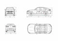 Blueprint MERCEDES BENZ GLC Coupe C253) 2019 1 01 A4 Photo Print