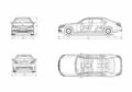 Blueprint MERCEDES BENZ S Class Maybach X222) 2018 1 01 A4 Photo Print