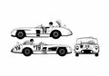 Blueprint Mercedes Benz 300 SLR Coupe 1955 A4 Photo Print