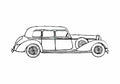 Blueprint Mercedes Benz 770 Sedan 1937 A4 Photo Print