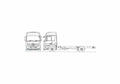 Blueprint Mercedes Benz Actros 4x2 Rigid Truck 2010 01 A4 Photo Print