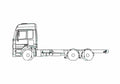 Blueprint Mercedes Benz Actros I 6x4 Truck A4 Photo Print