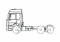 Blueprint Mercedes Benz Actros LS 6x4 Truck A4 Photo Print